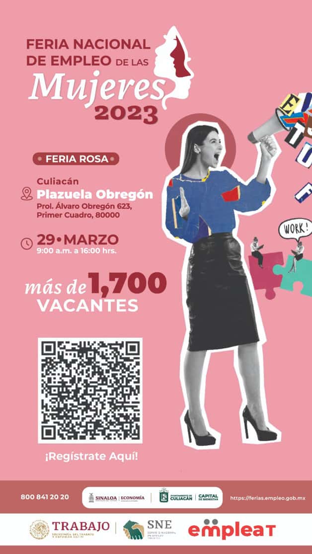 Vacantes con sueldos hasta 25 mil ofrecerán en Feria del Empleo de las