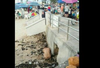 Instalan baños públicos en playas de Mazatlán