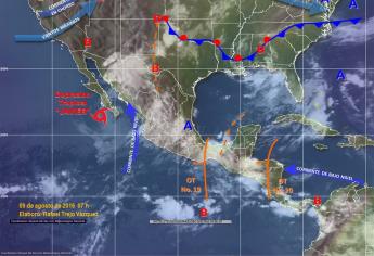 #Javier es depresión tropical y se desplaza paralelo a BCS