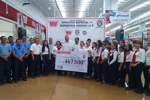 Ley otorga donativo a Bomberos Amigos por 467 mil 500 pesos