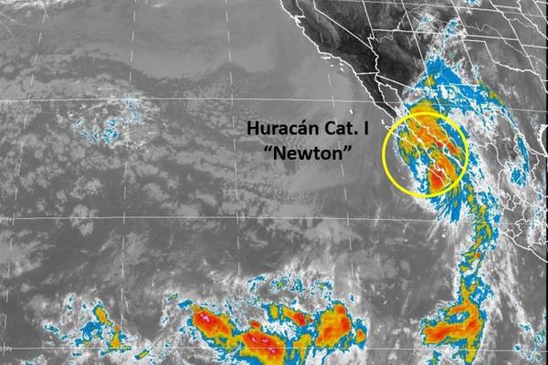 Huracán Newton tocaría centro de Sonora madrugada del miércoles