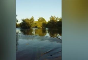 Cierran puente vado en Ahome por creciente del río Fuerte