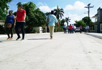 Entregan obras de pavimentación en El Porvenir