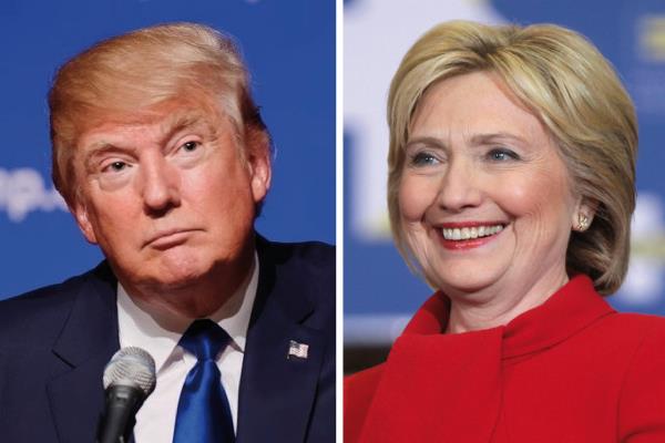 Sondeo coloca a Clinton tres puntos arriba de Trump