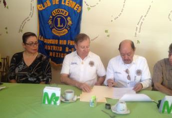 Firman convenio Club de Leones y Autismo Mochis IAP