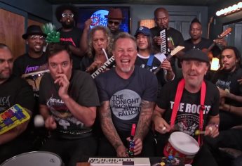 Metallica toca con juguetes “Enter sandman” con Jimmy Fallon