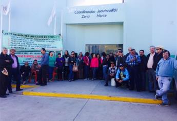 Se plantan jubilados en oficinas de Cobaes