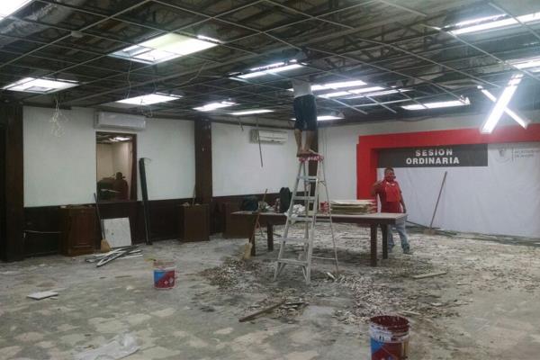 Remodelan salón de cabildo del Ayuntamiento de Ahome