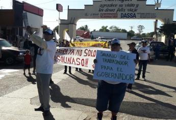 Protestan en San Miguel contra gasolinazos