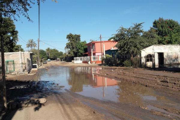 Entre aguas negras y la peste viven habitantes del Estero de JJR