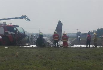 Desplome de aeronave deja dos muertos en Toluca