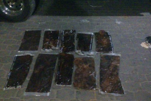 Militares aseguran 19 kilos de goma de opio en un vagón del tren