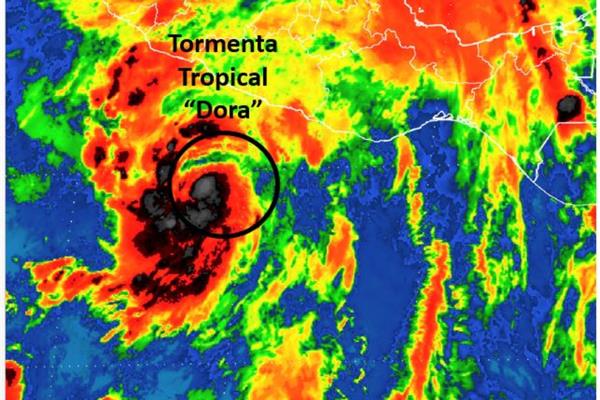 Se forma en el Pacífico la tormenta tropical Dora