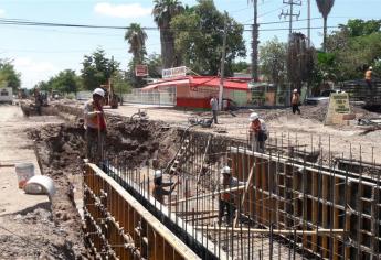 Avanzan obras del pluvial Valdez, abren vialidad de dren Juárez