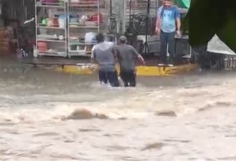 Rescata a un hombre en las lluvias y lo llaman El Héroe de Culiacán