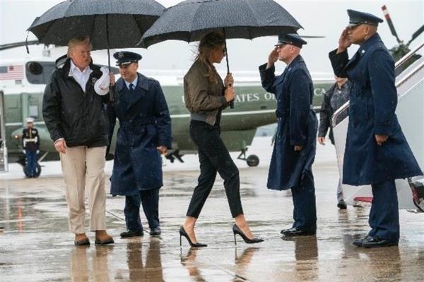 Trump llega a Texas para conocer la devastación que causó Harvey