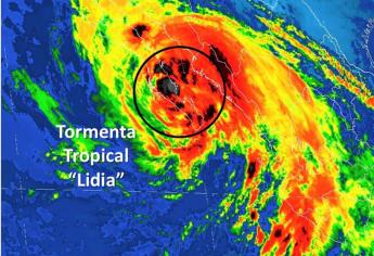 Lidia se mantiene en tierra a  70 km de Cabo San Lázaro, BCS