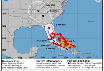 Irma continúa con su paso demoledor por el Caribe hacia Florida