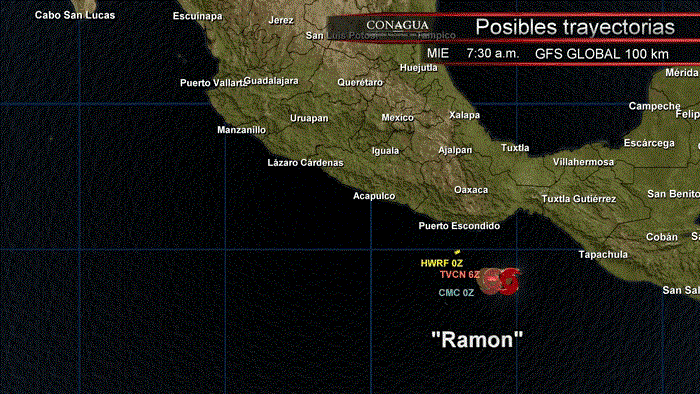 Se forma en el Pacífico la tormenta tropical Ramón