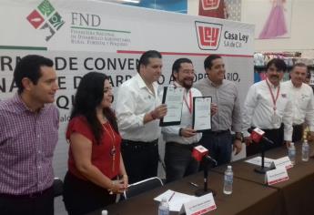 Firman convenio de colaboración Casa Ley y Financiera Nacional