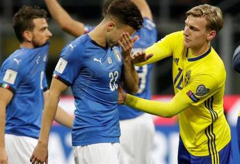 Italia queda fuera del Mundial Rusia 2018 al empatar 0-0 con Suecia