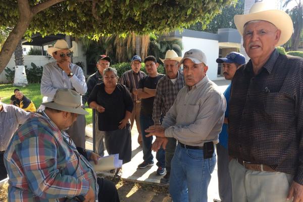 De nuevo hay manifestación de ejidatarios en la Conagua