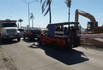 Cierran parcialmente avenida Del Mar para acelerar obras