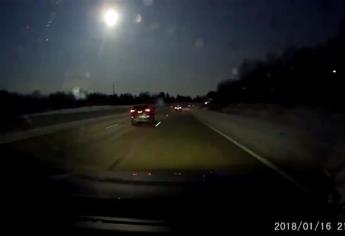 #VIDEO Así se vio el meteorito que cayó en Detroit