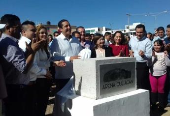 Ponen primera piedra de Arena Culiacán