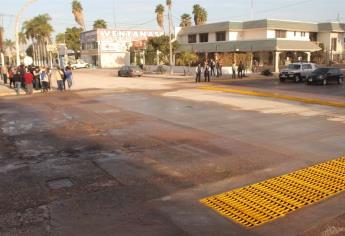 Abren a la circulación cruce de Rosales y Heriberto Valdez