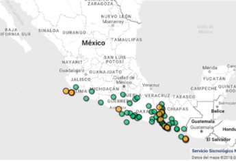 Esta mañana ocurrieron 25 sismos en México