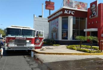 Se registra conato de incendio en restaurante