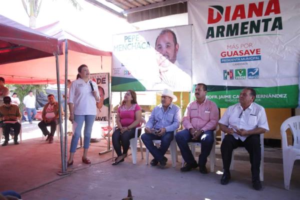 Apoyaré el desarrollo de Juan José Ríos: Diana Armenta
