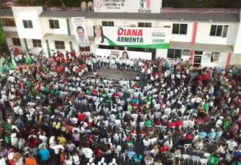 Diana Armenta cierra campaña