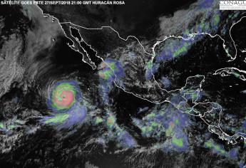 Lluvias intensas en Sinaloa por huracán Rosa