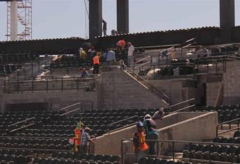 Supervisa PC avances en obras del estadio de Cañeros de Los Mochis