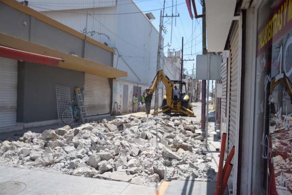 Reanudan trabajos en la calle Guillermo Prieto de la Zona 30