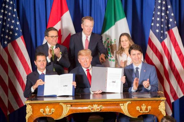 Peña Nieto firma el Tratado México, Estados Unidos y Canadá (T-MEC)