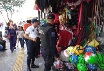 Refuerza vigilancia en Centro de Los Mochis; incorporan de 18 cadetes