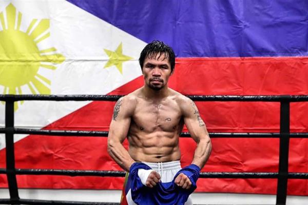 Manny Pacquiao expone título mundial en Las Vegas