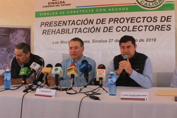 Anuncia Gobernador inicio de 4 colectores para Los Mochis
