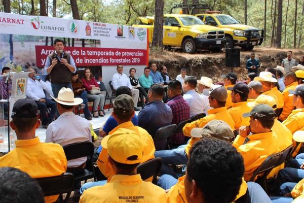 Inicia temporada de prevención y combate de incendios forestales Sinaloa 2019