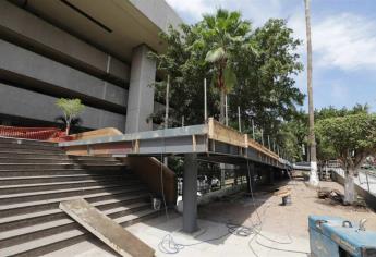 En dos semanas estarán listas las rampas en Palacio de Gobierno