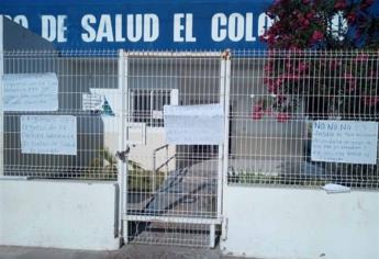 Liberan Centro de Salud de El Colorado; llega médico