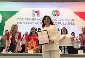 Rinde protesta Gloria Himelda Félix como dirigente de la CNOP Sinaloa