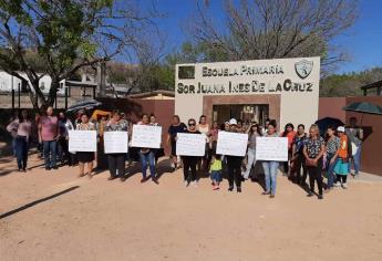 Padres de familia se manifiestan para exigir una subestación, en Choix