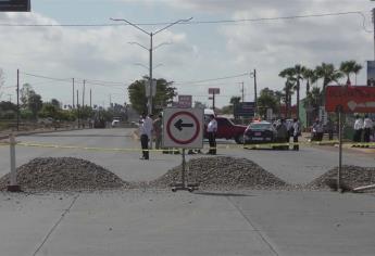 Cierran circulación del bulevar Centenario entre Zacatecas y Dren Juárez