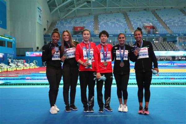 Espinosa y Hernández obtienen bronce en Mundial de Natación
