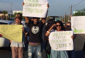 Se manifiestan contra Grupo México por ecocidio en Mar de Cortés