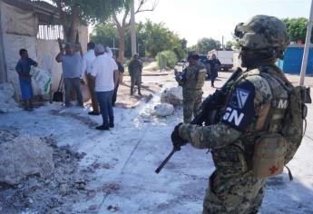 Guardia Nacional, Marina y Protección Civil revisan bodega de fertilizantes